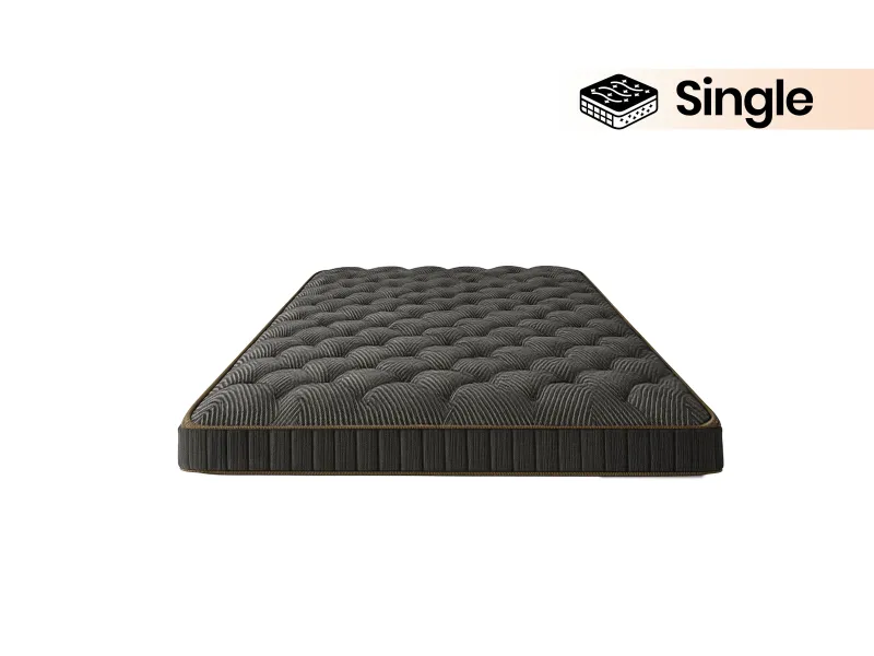Hugo Solid Wood Diwan with 4 Inches Mattress